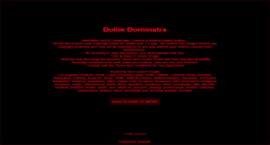 Desktop Screenshot of dolliedominatrx.com